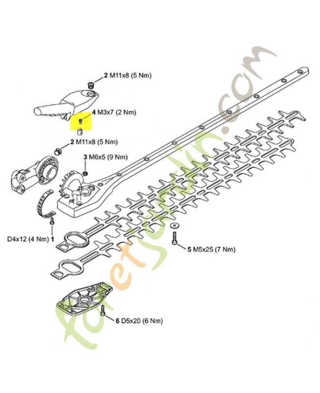 Vis 9022-373-0334. Pièce détachée Stihl / Vicking