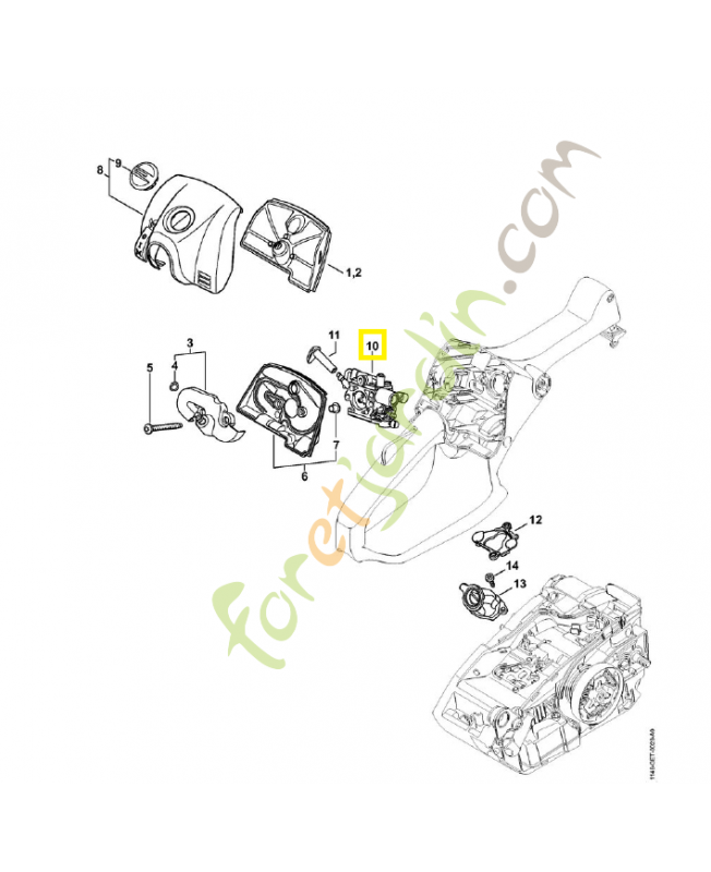 Carburateur 1146/05 1146-120-0605. Pièce détachée Stihl / Vicking