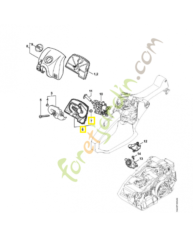 Socle de filtre 1146-140-1201. Pièce de rechange Sithl / Vicking Socle de filtre 1146-140-1201. Pièce de rechange Sithl / Vicking