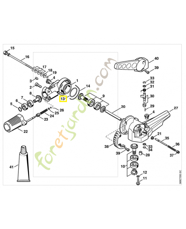 Joint torique 34,5 x 2 9645-945-7908. Pièce de rechange Sithl / Vicking