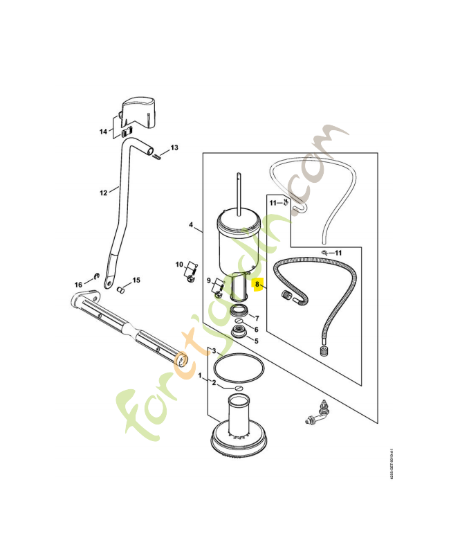 Tuyau 4255-670-0300. Pièce détachée Stihl / Vicking