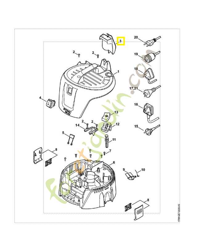 Support de tuyau 4784-501-2000. Pièce détachée Stihl / Vicking Support de tuyau 4784-501-2000. Pièce détachée Stihl / Vicking