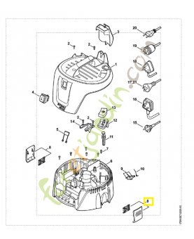 Agrafe 4784-790-8600. Pièce détachée Stihl / Vicking