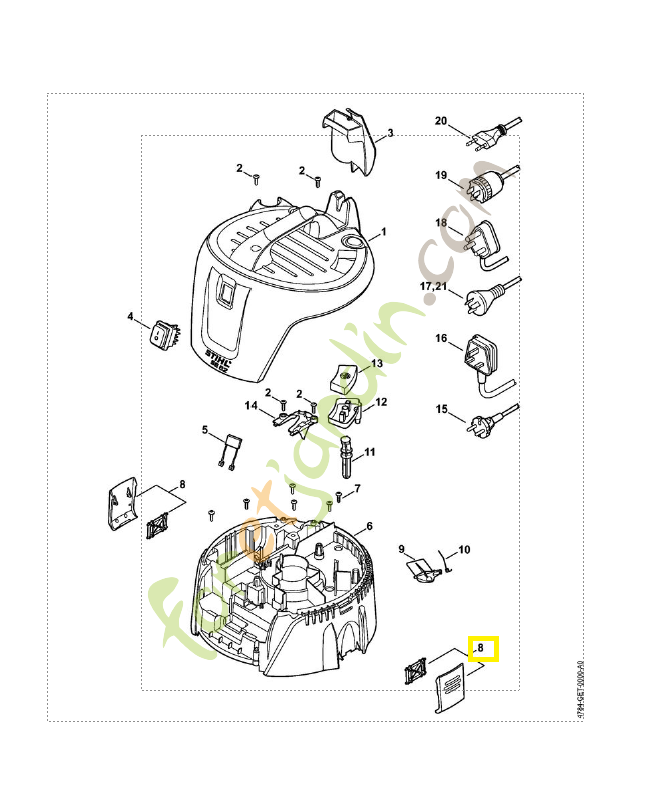 Agrafe 4784-790-8600. Pièce détachée Stihl / Vicking Agrafe 4784-790-8600. Pièce détachée Stihl / Vicking