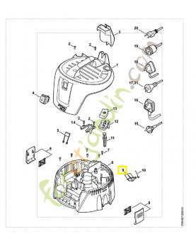 Volet 4784-708-8000. Pièce détachée Stihl / Vicking