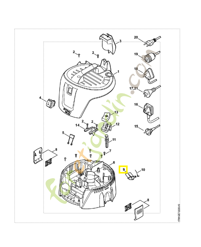 Volet 4784-708-8000. Pièce détachée Stihl / Vicking Volet 4784-708-8000. Pièce détachée Stihl / Vicking