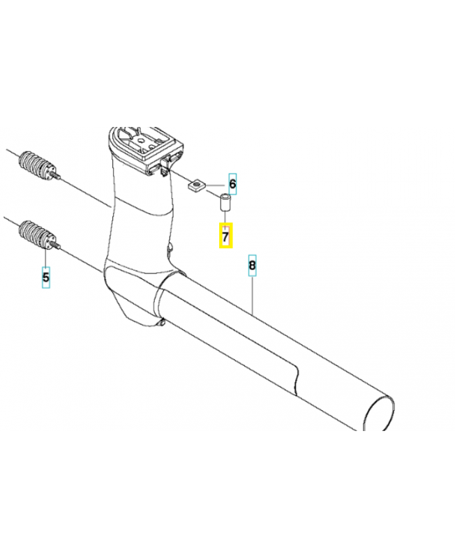 Bouchon 503857302. Pièce de rechange Husqvarna