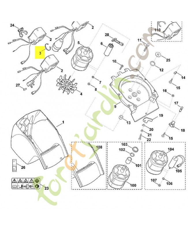 Serre-câbles 2.5x100