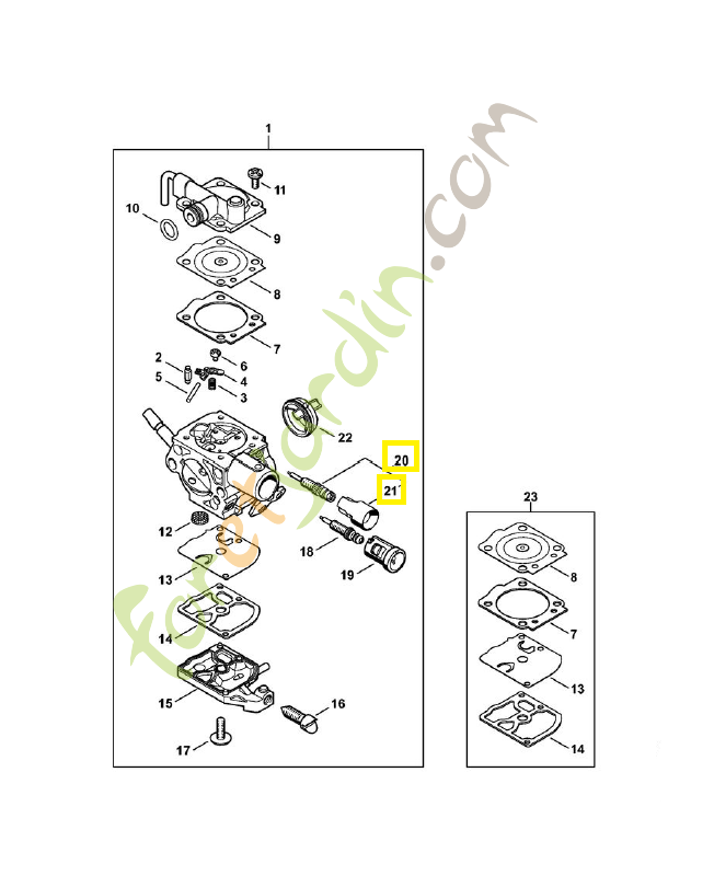 Jeu de pièces vis de réglage de richesse Z000-031-K001. Pièce détachée Stihl / Vicking Jeu de pièces vis de réglage de richesse Z000-031-K001. Pièce détachée Stihl / Vicking