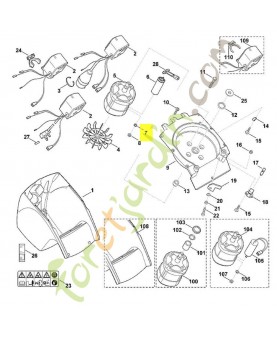 Rondelle éventail 8,4 9330-630-0180. Pièce de rechange Sithl / Vicking