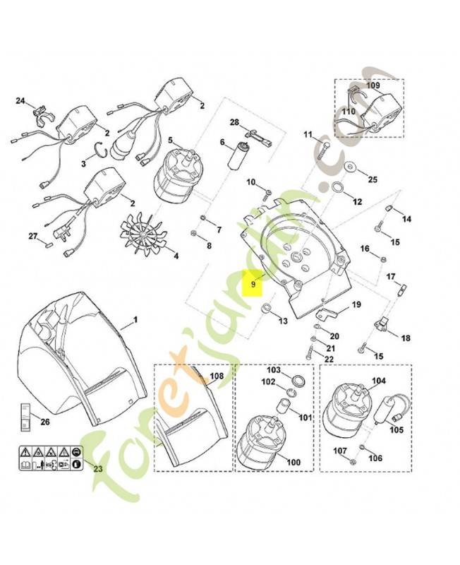 Garniture 6008-760-7402 stihl