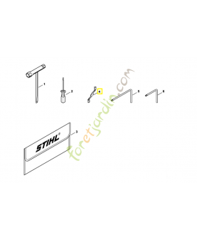 Réglette de butée 0000-893-5904. Pièce de rechange Sithl / Vicking