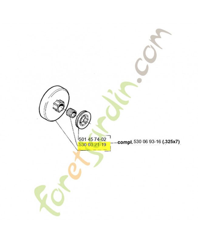 Roulement aiguilles 530032119