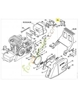 Couvercle 1127-145-1601. Pièce de rechange Sithl / Vicking