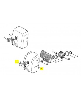 Couvercle filtre a air 1127-140-1903. Pièce détachée Stihl 
