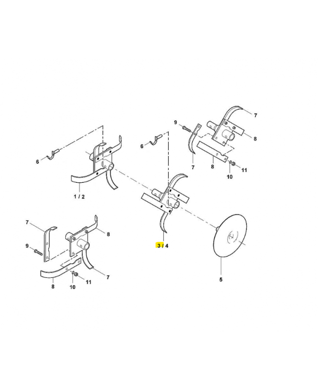 Etoile gauche addition