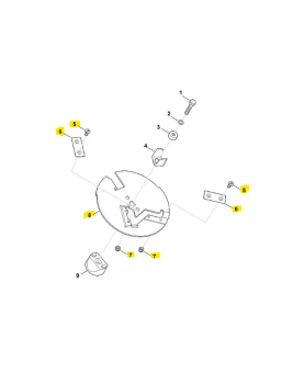 Disque porte lames complet