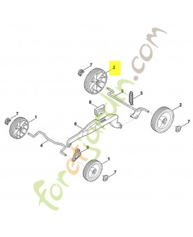 Roue diam. 180 6320-700-0416. Pièce détachée Stihl / Vicking