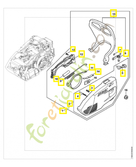 Couvercle de pignon complet 1146-640-1700. Pièce de rechange Sithl / Vicking