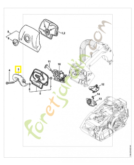 Chicane 1146-121-6900. Pièce de rechange Sithl / Vicking