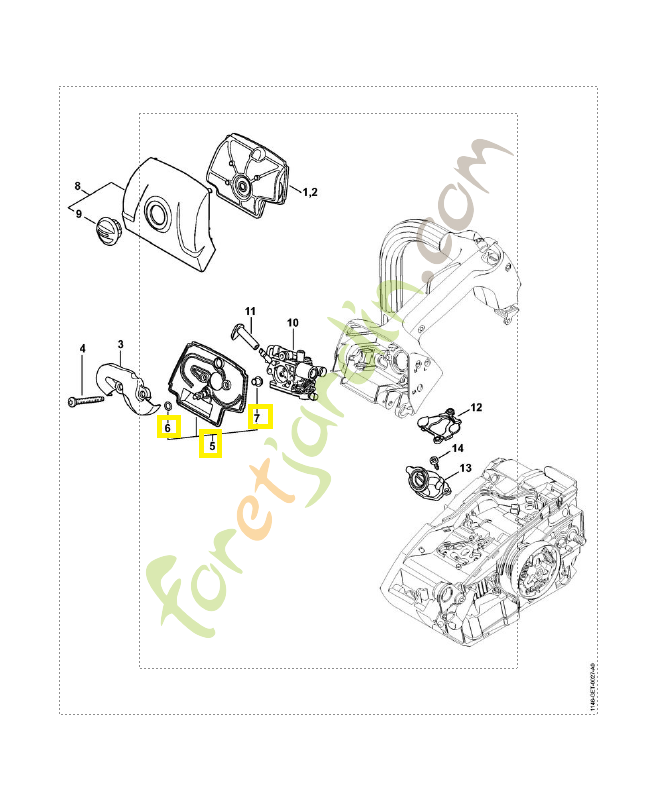Socle de filtre 1146-140-1200. Pièce de rechange Sithl / Vicking