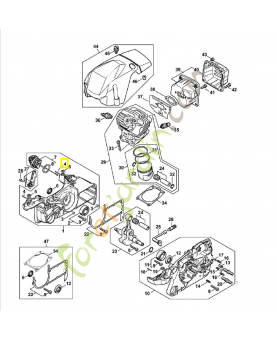 Goupille cylindrique 1,8x19 9371-470-1058. Pièce de rechange Sithl / Vicking