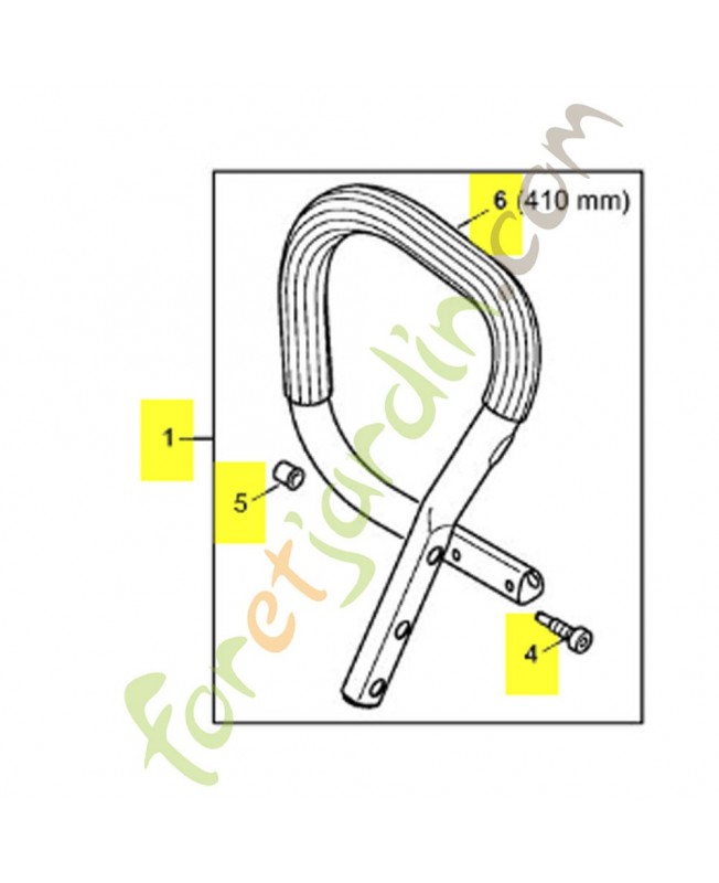 Poignée tubulaire  1142-790-1700 stihl