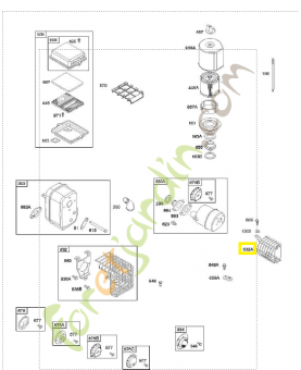 690789 Protection silencieux 0003-000-0578. Pièce de rechange pour moteur thermique Briggs et Straton