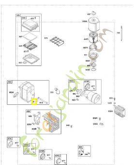 691179 Frein filet vis silencieux 0003-000-0729. Pièce de rechange pour moteur thermique Briggs et Straton