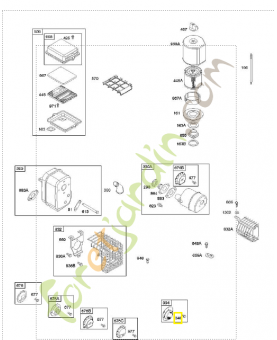 690661 Vis 0003-000-0559. Pièce de rechange pour moteur thermique Briggs et Straton
