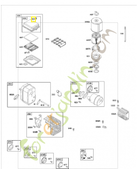 694515 Vis 0003-000-1331. Pièce de rechange pour moteur thermique Briggs et Straton