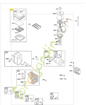 494279 Filtre air 0003-000-0230. Pièce de rechange pour moteur thermique Briggs et Straton