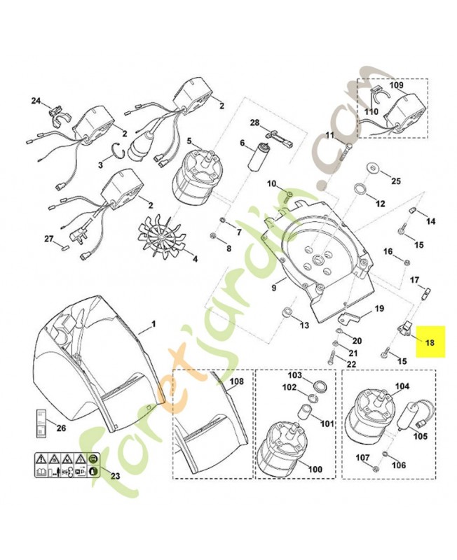 Garniture Stihl ref. 6005-701-1620