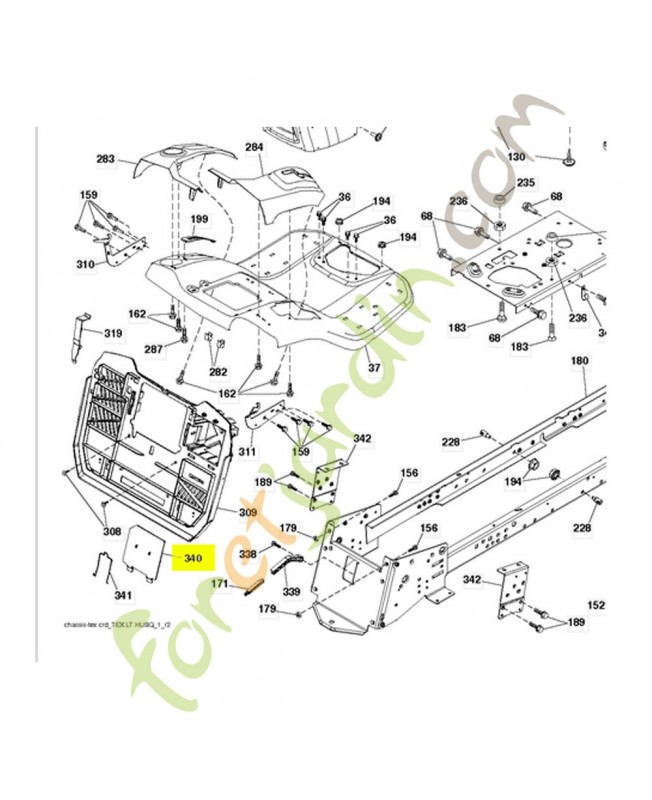 porte 532440931- Pièce détachée Husqvarna