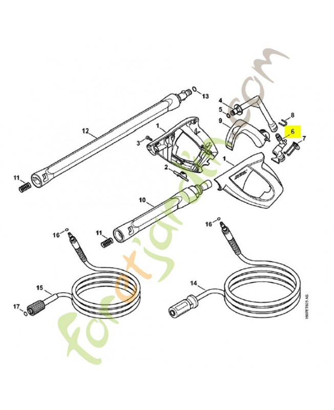 Soupape 4915-500-0603. Pièce détachée Stihl / Vicking