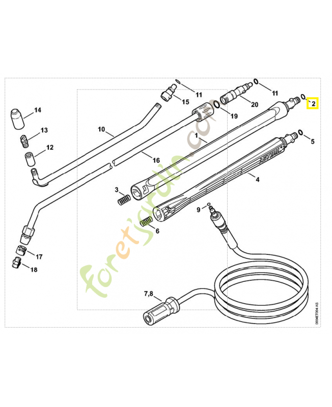 Joint torique 9x2,6 9645-948-7490. Pièce de rechange Sithl / Vicking