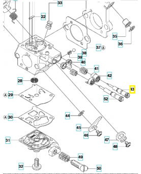 Aiguille 502847201. Pièce de rechange Husqvarna