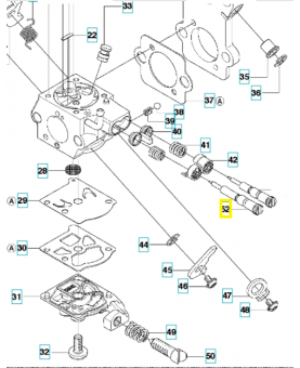 Aiguille 502847301. Pièce de rechange Husqvarna
