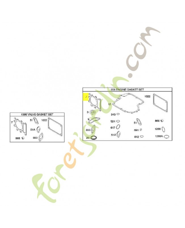 273280s Joint culasse  Briggs & Stratton 0003-000-0062