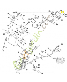 Bielle d'attaque 6170-703-7900. Pièce de rechange Sithl / Vicking