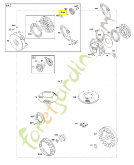 691855 Ressort de friction 0003-000-0973. Pièce de rechange pour moteur thermique Briggs et Straton