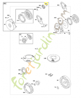 691696 Vis 0003-000-0910. Pièce de rechange pour moteur thermique Briggs et Straton