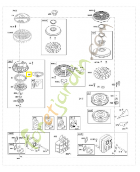 695132 Câble de démarrage 0003-000-1382. Pièce de rechange pour moteur thermique Briggs et Straton