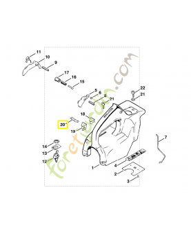 Ressort de boisseau 1108-084-4200. Pièce de rechange Sithl / Vicking