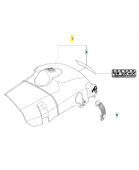 système de couvercle de cylindre 581530601. Pièce de rechange Husqvarna