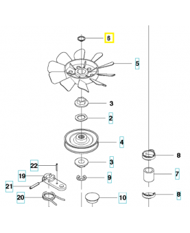 Circlip 735311500. Pièce de rechange Husqvarna