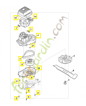 Moteur électrique complet 230 6320-600-0201. Pièce de rechange Sithl / Vicking