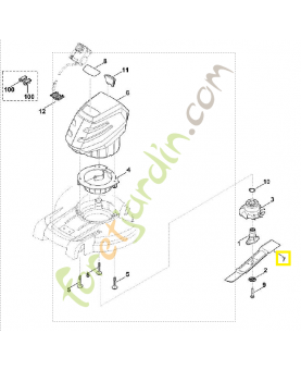 Lame 6338-702-0130. Pièce détachée Stihl / Vicking
