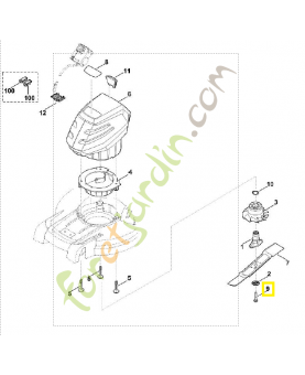 Vis six pans 3/8 x 2-1/4 9008-319-9028. Pièce de rechange Sithl / Vicking