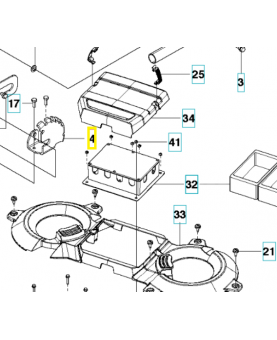 SUPPORT 522523201. Pièce de rechange Husqvarna